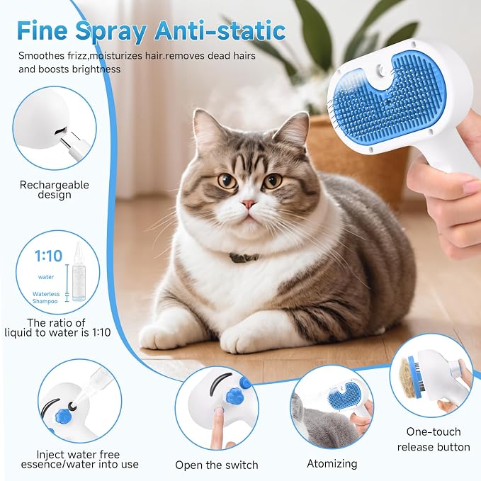 Pet Steam Brush for Dog & Cat - Image 7