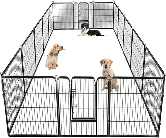 BestPet | Dog Playpen | 40 Inch, 16 Panels | Heavy Duty Metal Pet Exercise Pen by BestPet