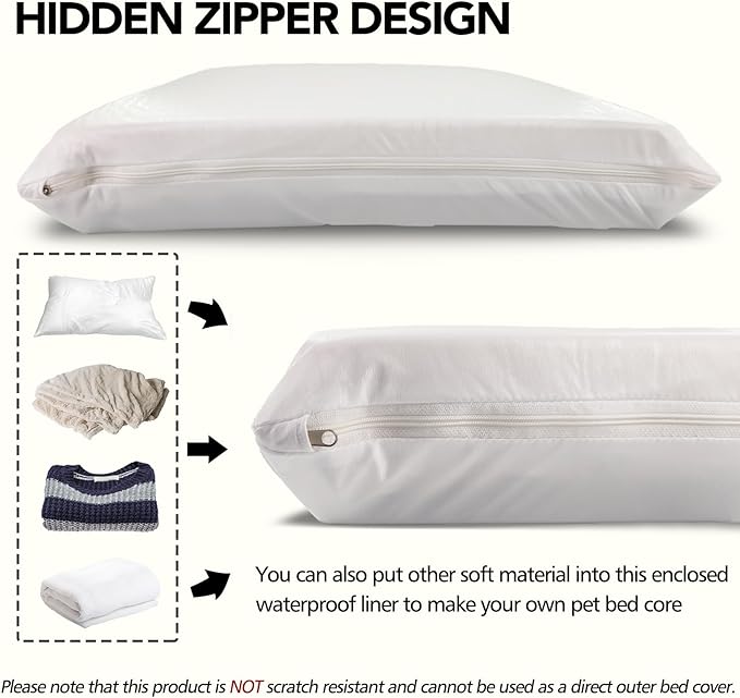 Waterproof Dog Bed Liner, Washable Replacement Cover Reusable Pet Pee Water - Image 4