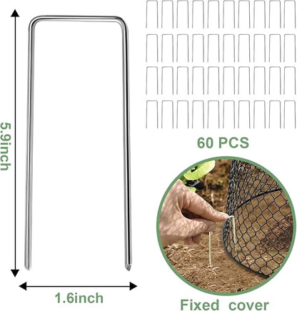 20 Pcs 9"×9" Chicken Wire Plant Protectors from Animals, Plant Cage Garden - Image 4
