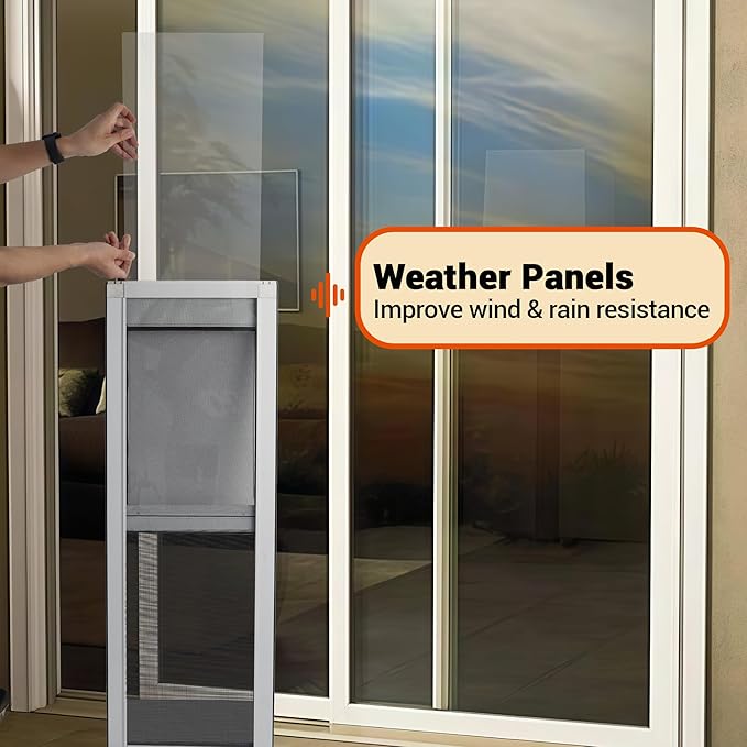 XL Dog Door for Sliding Glass Door, Extra Large Patio Doggy Door Insert for - Image 6