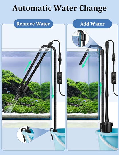 Electric Aquarium Gravel Cleaner 6 in 1 Automatic Fish Tank Cleaning Tools - Image 6