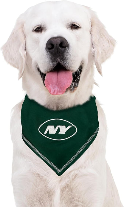 Pets First NFL New York Jets TIE Bandana, Size Small/Medium. Dog Bandana Scarf - Image 6