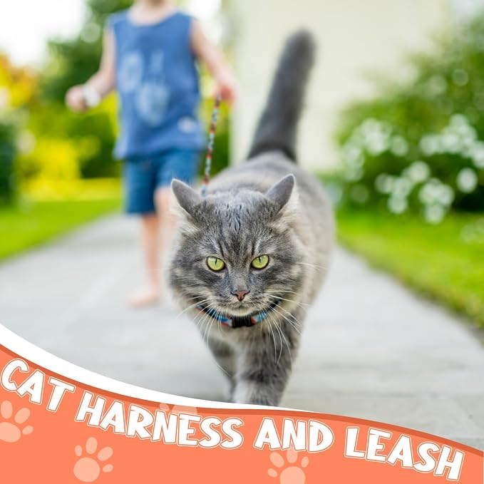 2 Pack Cat Harness and Leash Set, Escape Proof Adjustable Kitten Harness - Image 6