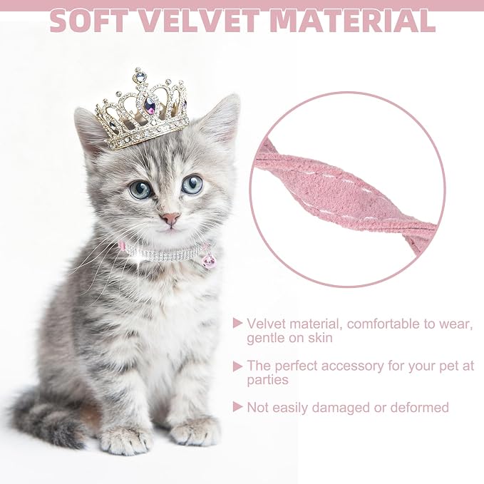 EXPAWLORER Soft Velvet Safe Cat Collars - Image 4