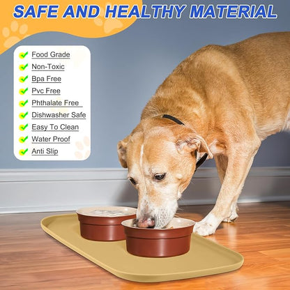 Silicone Pet Feeding Mat with Raised Edge - Image 3