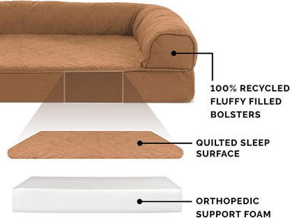 Furhaven Orthopedic Dog Bed for Large Dogs w/ Removable Bolsters & Washable - Image 4