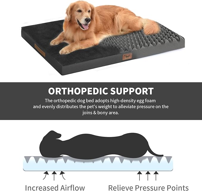 Flat Extra Large Dog Bed, Jumbo Waterproof Dog Bed - Image 4