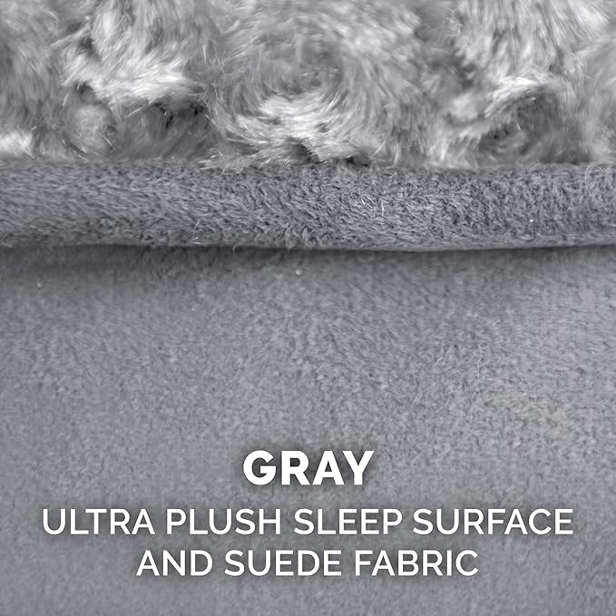 Furhaven Replacement Dog Bed Cover Ultra Plush Faux Fur & Suede Contour Luxe - Image 4