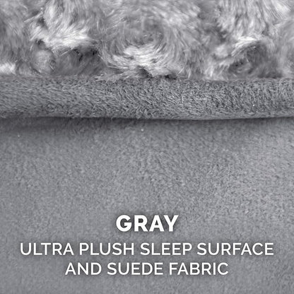 Furhaven Replacement Dog Bed Cover Ultra Plush Faux Fur & Suede Contour Luxe - Image 4