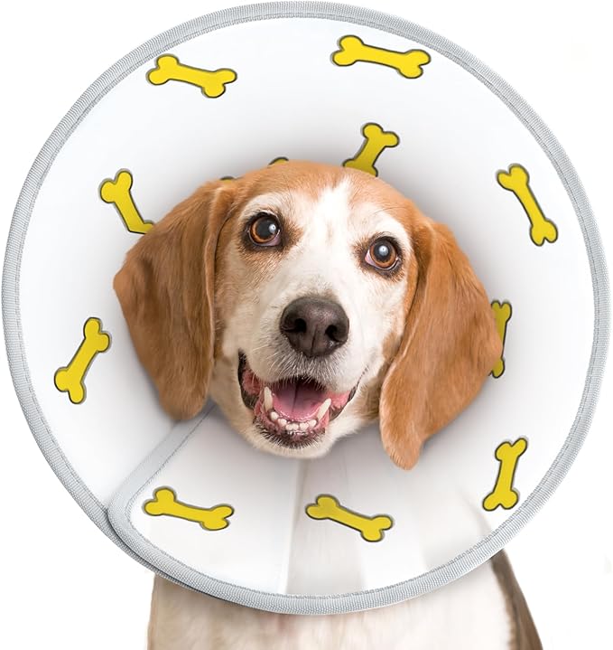 Supet Dog Cone Collar After Surgery to Stop Licking: Adjustable Recovery by Supet