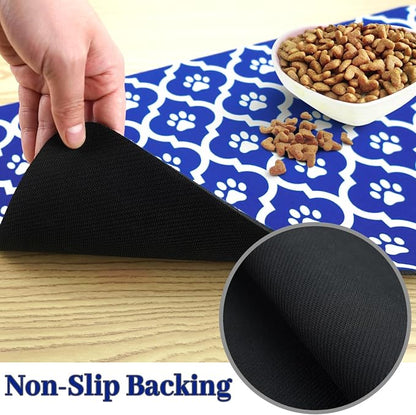 Dog Food Mat 16X24 Inch Pet Feeding Absorbent Mats - Image 5