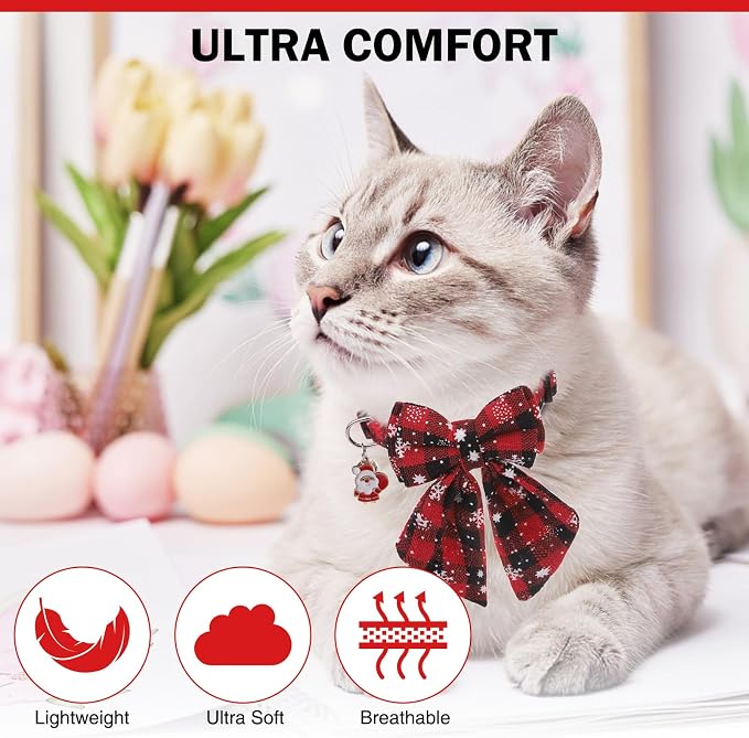 Christmas Cat Collar with Bells & Cute Pendant - Image 5