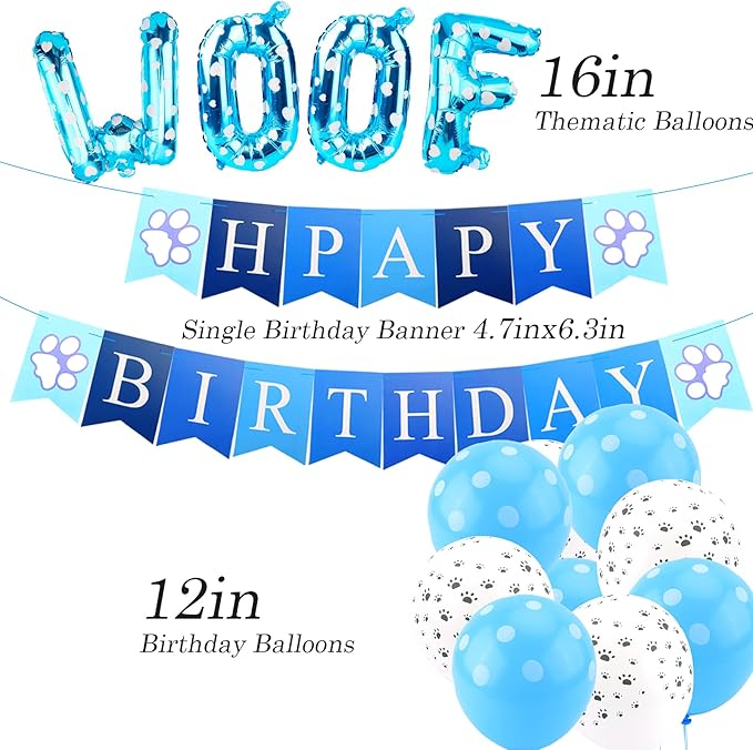 Dog Birthday Party Supplies, Adjustable Dog Bandana Set - Image 4