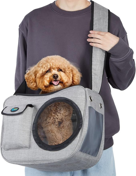 OWNPETS Pet Sling Carrier, Pet Airline Carrier Travel Bag, Fit 10~13lb Small by Ownpets