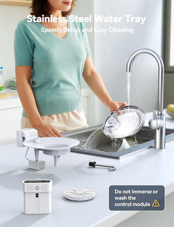 Wireless Cat Water Fountain FEELNEEDY Automatic Pet Water Dispenser - Image 8