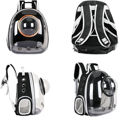 Pet Space Capsule Backpack, Small Medium Cat Puppy Dog Carrier, Transparent - Image 5