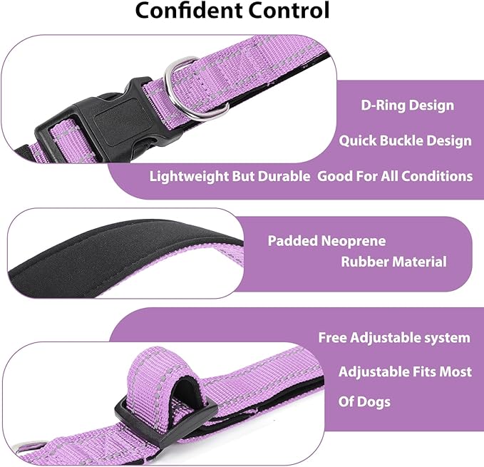Reflective Dog Collar Padded - Image 4