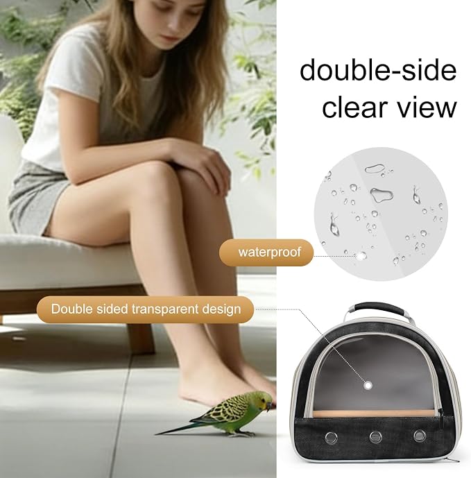 halinfer Small Bird Travel Carrier - Image 5