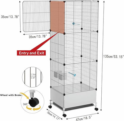 Extra Large Bird Cage, Wide Birdcage - Image 3