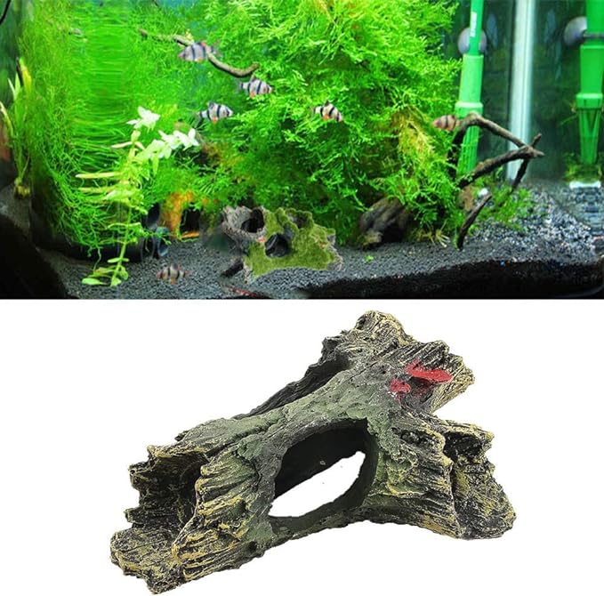 DoubleWood 2 PCS Decaying Trunk Betta Fish Driftwood Resin Crafts Ornament - Image 3