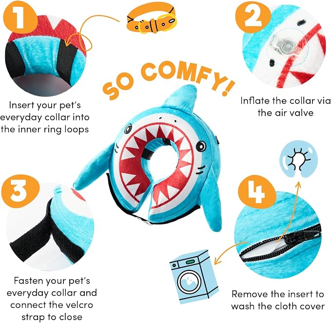 BENCMATE Inflatable Dog Cone Collar Alternative, Soft Dog Cone - Image 2