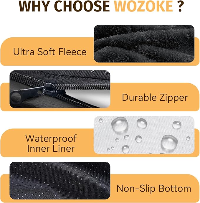 Orthopedic Washable Large Dog Bed: Memory Foam Waterproof Pet Bed - Image 6