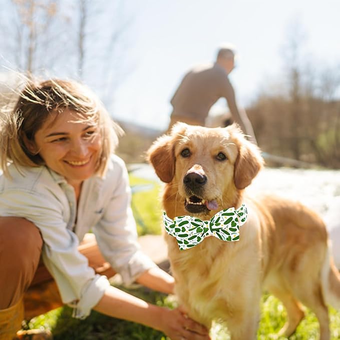 Lionheart glory Dog Bow Collar Cucumbers Print Dog Collar - Image 4