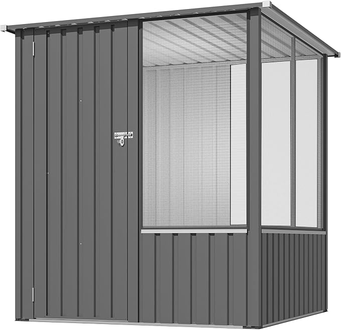 AECOJOY 5 x 5 FT Outdoor Large Bird Cage, Parrot Cage - Image 7