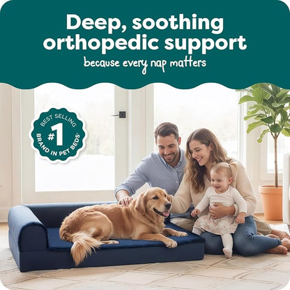 Furhaven Orthopedic Dog Bed for Large Dogs w/ Removable Bolsters & Washable - Image 2
