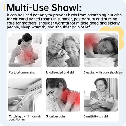 QBLEEV Parrot Anti-Scratch Shoulder Protector, Bird Diaper Poop Cover Pad - Image 5