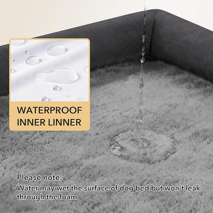 Orthopedic Dog Beds for Extra Large Dogs, Waterproof Egg Crate Foam XL Dog Bed - Image 3