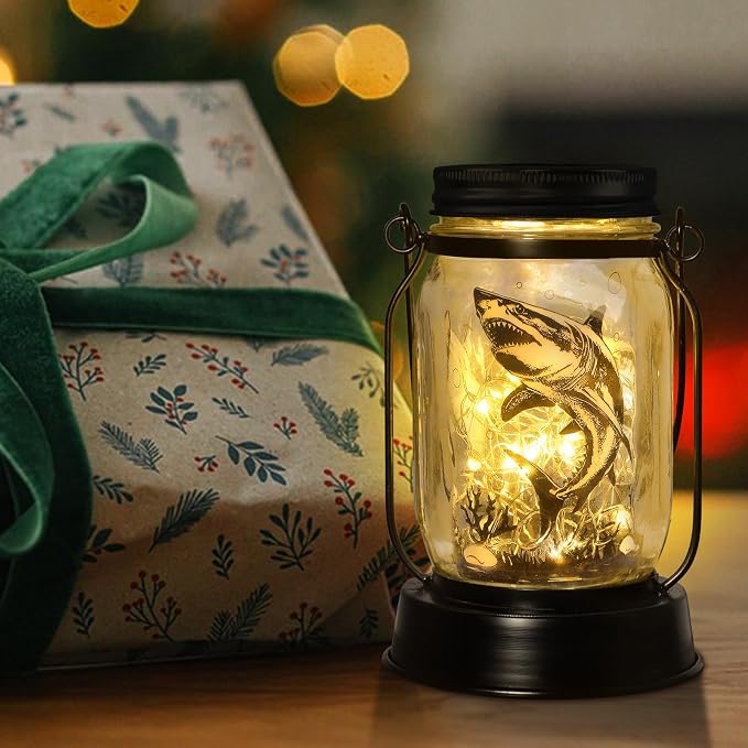 kyoryuger Shark Gifts for Women/Men Shark Solar Lanterns Dog Mom Birthday Jaws - Image 2