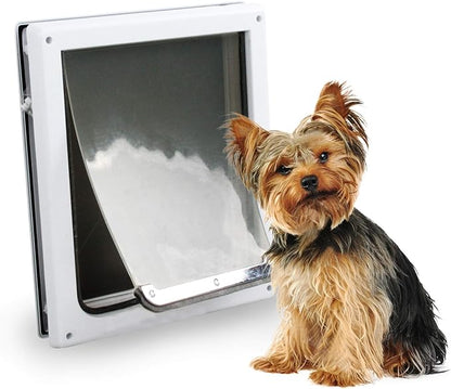 Doggie Dog Flap Interior Sliding Door Wall 2 Ways Locking Entry Pet Glass Door by PetPrime