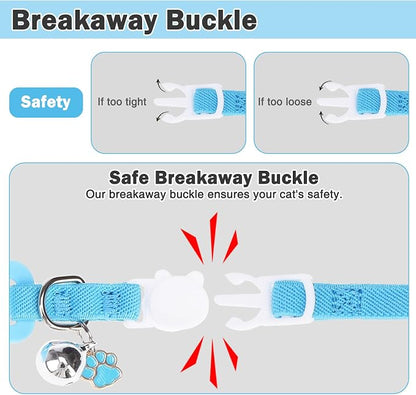 Airtag Cat Collar Breakaway, Stretchy Cat Tracker Collar - Image 4