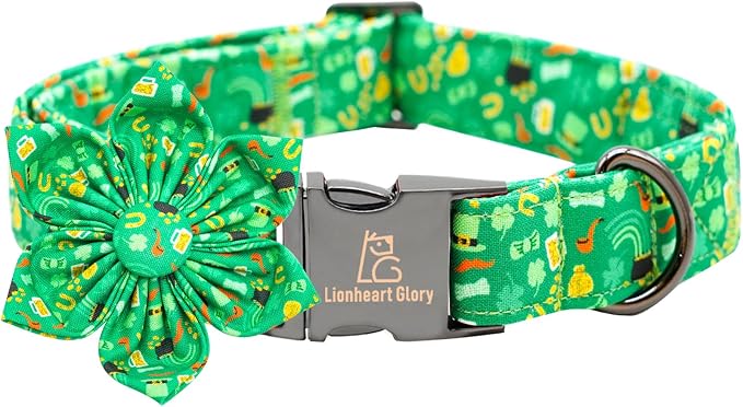 Lionheart glory St. Patrick's Day Dog Collar by LionheartGlory