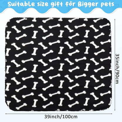 Eccliy 20 Pcs Puppy Blanket Pet Soft Fleece Dog Blankets Warm Felt Throw Sleep - Image 2