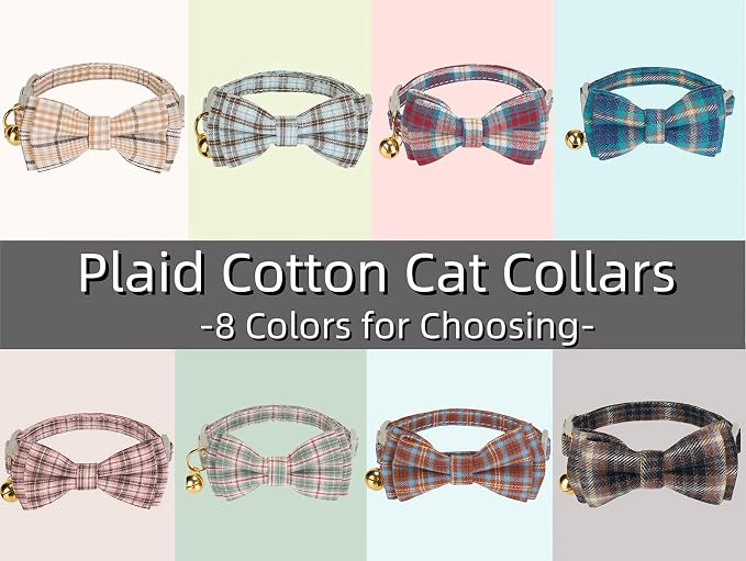 2 Pack Soft Cotton Cat Collars - Image 6