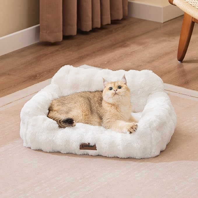 Orthopedic Cat Couch Bed for Indoor Cats, Cute Pet Sofa by Zomisia