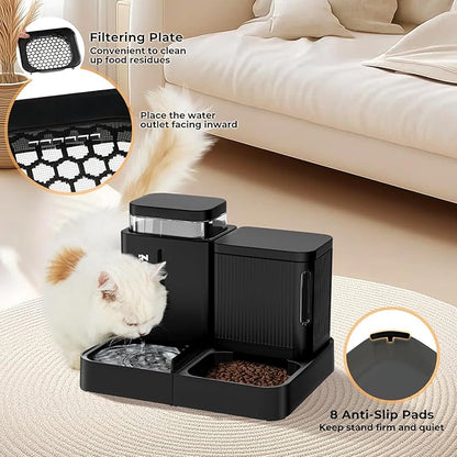 Gravity Cat Feeder and Water Dispenser, 2 in 1 Cat Self Feeder - Image 4