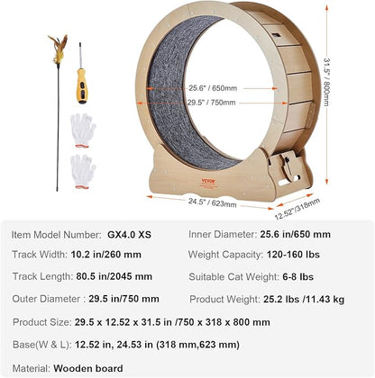 VEVOR Cat Exercise Wheel, Large Treadmill Wheel - Image 7