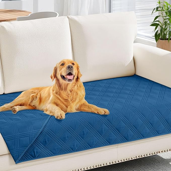 hyha Waterproof Dog Blanket, Reversible Pet Bed Blanket, Soft Sofa Couch Cover by hyha