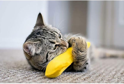 YEOWWW! DuckyWorld 100% ORGANIC CATNIP Leaf & Flower Cat Toy BANANA 3 PACK - Image 4