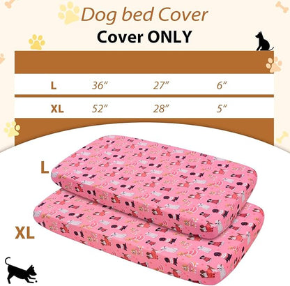Replacement Dog Bed Covers Elastic Edged Washable Pet Bed Protector - Image 3