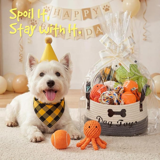 14Pcs New Puppy Gift Basket, Complete Premium Welcome Puppy Starter Kit and Dog - Image 2