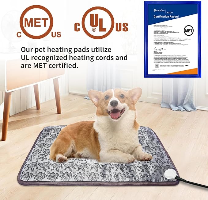 Dog Heating Pad 28x18in with Smart Thermostat Switch and Power Line Protection - Image 6