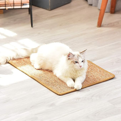 FUKUMARU Cat Scratcher Mat, 23.6 X 15.7 Inch Natural Sisal Cat Scratch Mats - Image 7