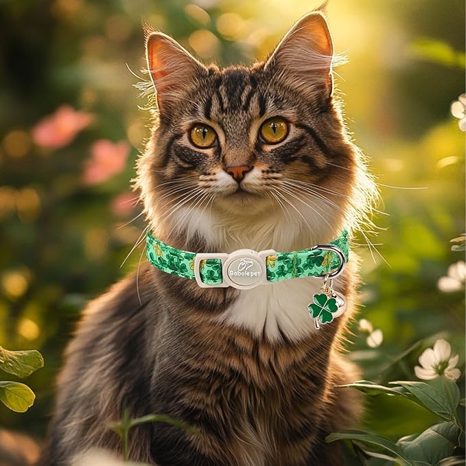 2 Pack St. Patrick’s Day Cat Collars - Image 5