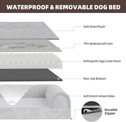 Simple Trending Orthopedic Dog Beds Large Sized, Dog Couch Sofa Bed - Image 6