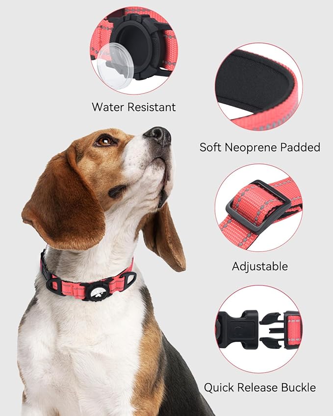 Joytale Airtag Dog Collar, Reflective Pet Collar - Image 8